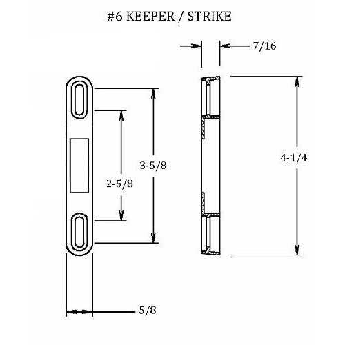 FPL #3-45-S Sliding Glass Door Replacement Mortise Lock with Adapter Plate - Image 4