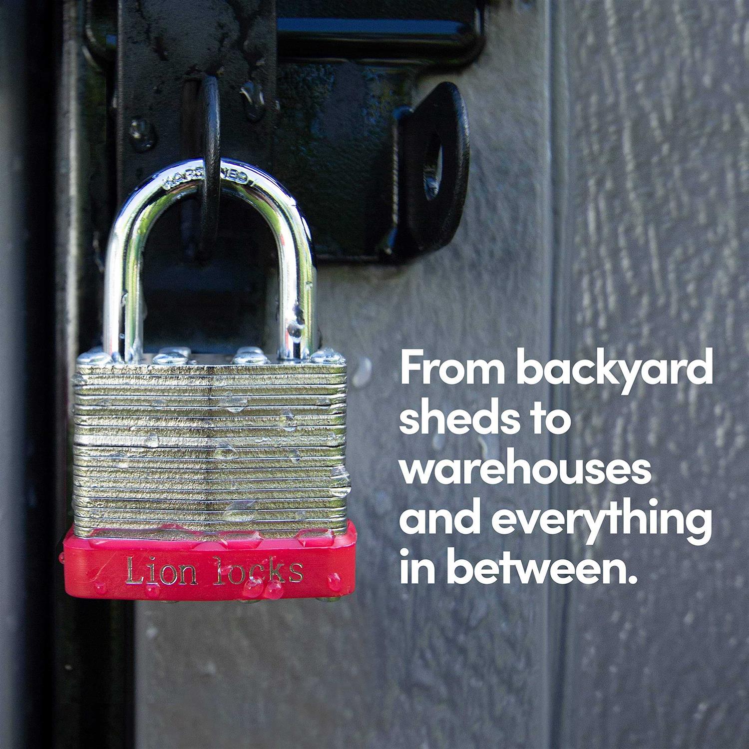 Lion Locks 12 Keyed-Alike Padlocks w/ 1.25” Shackle Keys - Image 5