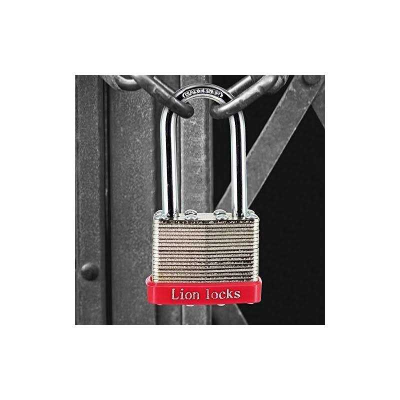 Lion Locks 12 Keyed-Alike Padlocks w/ 1.25” Shackle Keys - Image 5
