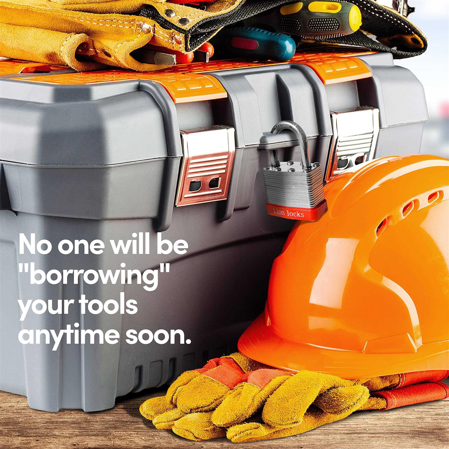 Lion Locks 12 Keyed-Alike Padlocks w/ 1.25” Shackle Keys - Image 4