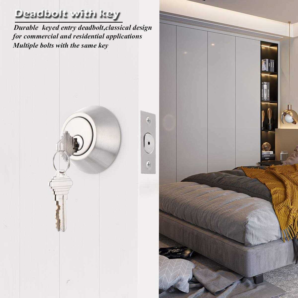 Gobrico 2 Keyed Alike Double Cylinder Deadbolts Door Locks - Image 3