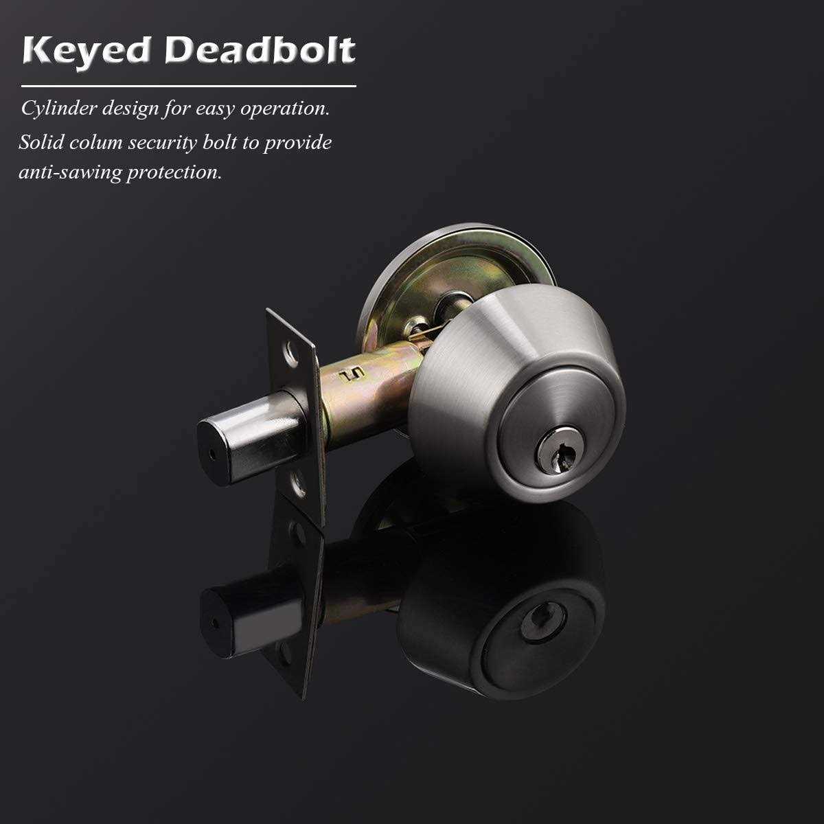 Gobrico 2 Keyed Alike Double Cylinder Deadbolts Door Locks - Image 4
