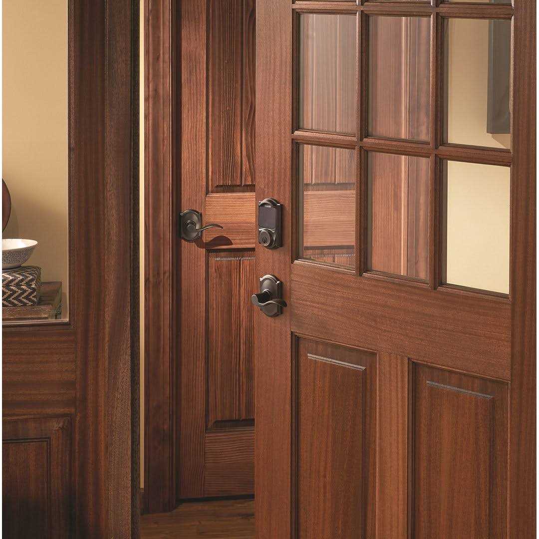 Schlage Connect Camelot Aged Bronze Touchscreen Deadbolt with Alarm - Image 3
