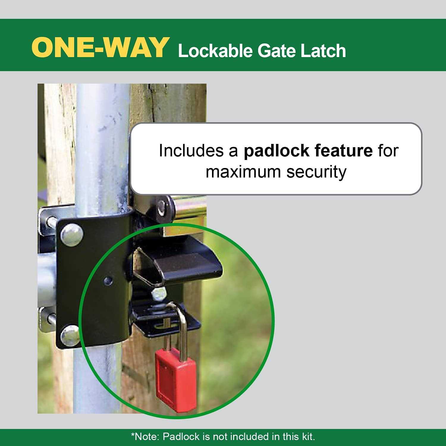 Powerfields 1 Way Gate Latch - Image 3