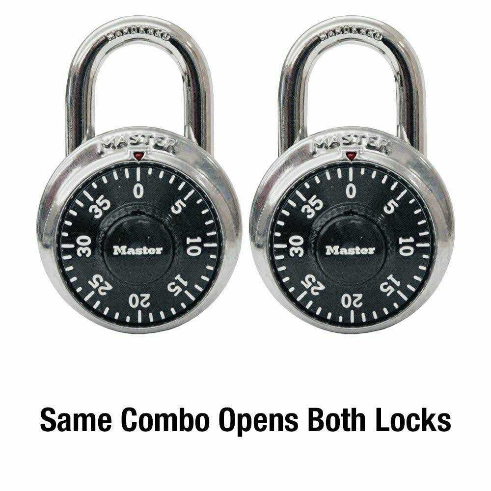 Master Lock No. 1500T - Padlock - combination - single-dial (pack of 2) - Image 4