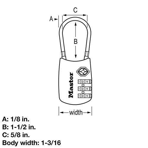 Master Lock TSA Combination Padlock - Image 3