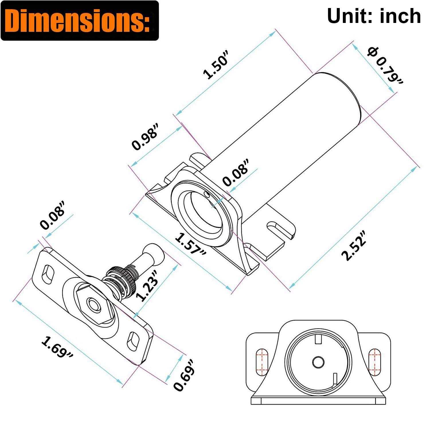 hwmate dc12v Metal Fail Safe Mode Electric Cabinet Lock 110lb Holding Force for File Cabinet & Display Case - Image 5