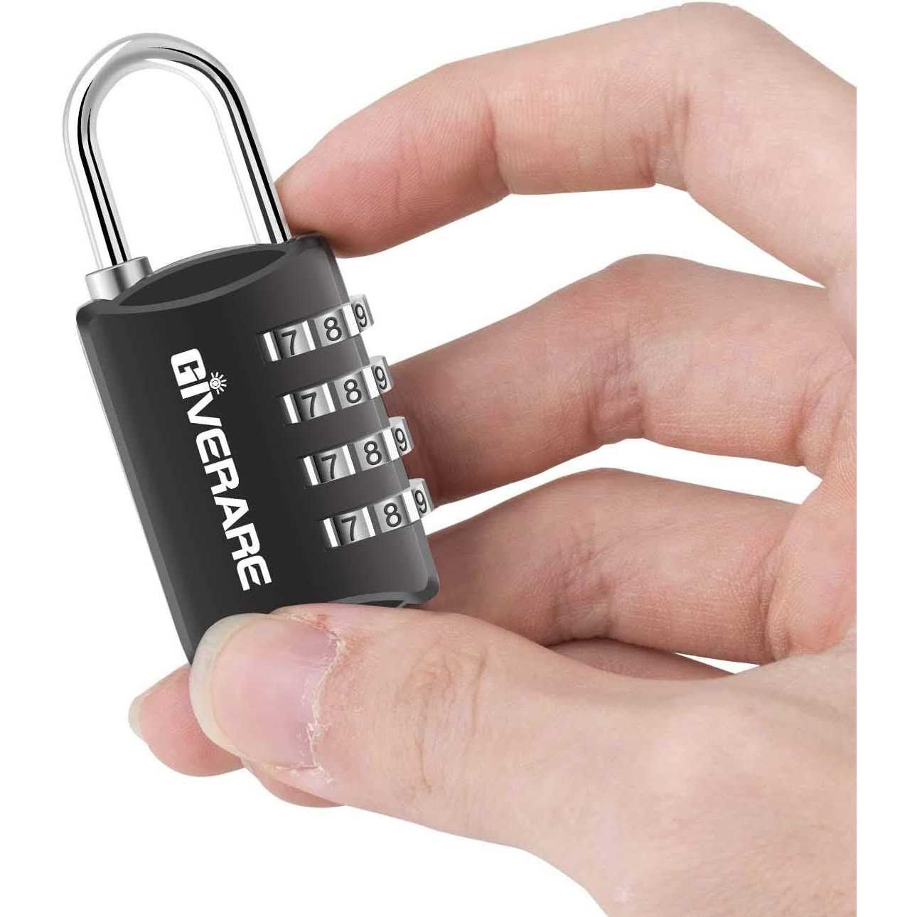 GIVERARE Combination Lock 4-Digit Padlock Keyless - Image 5