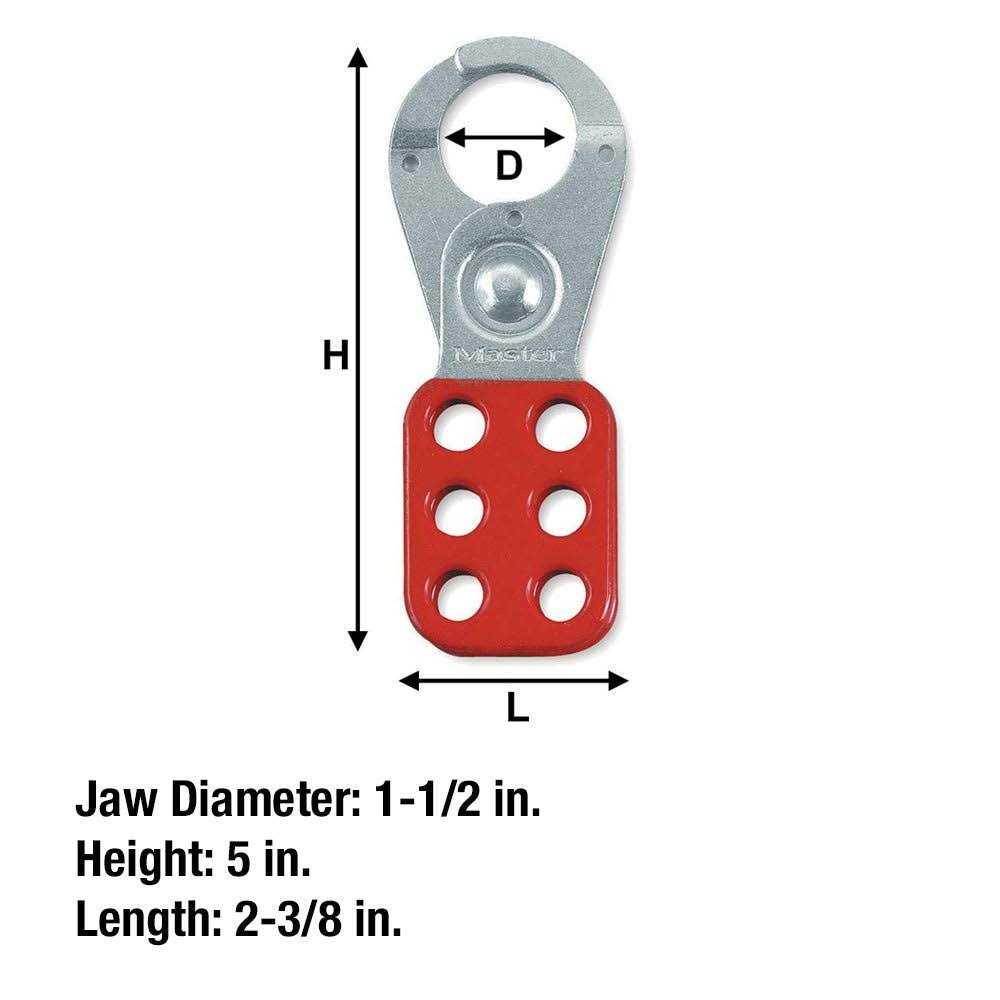 Master Lock Steel Lockout Hasp 421 - Image 3