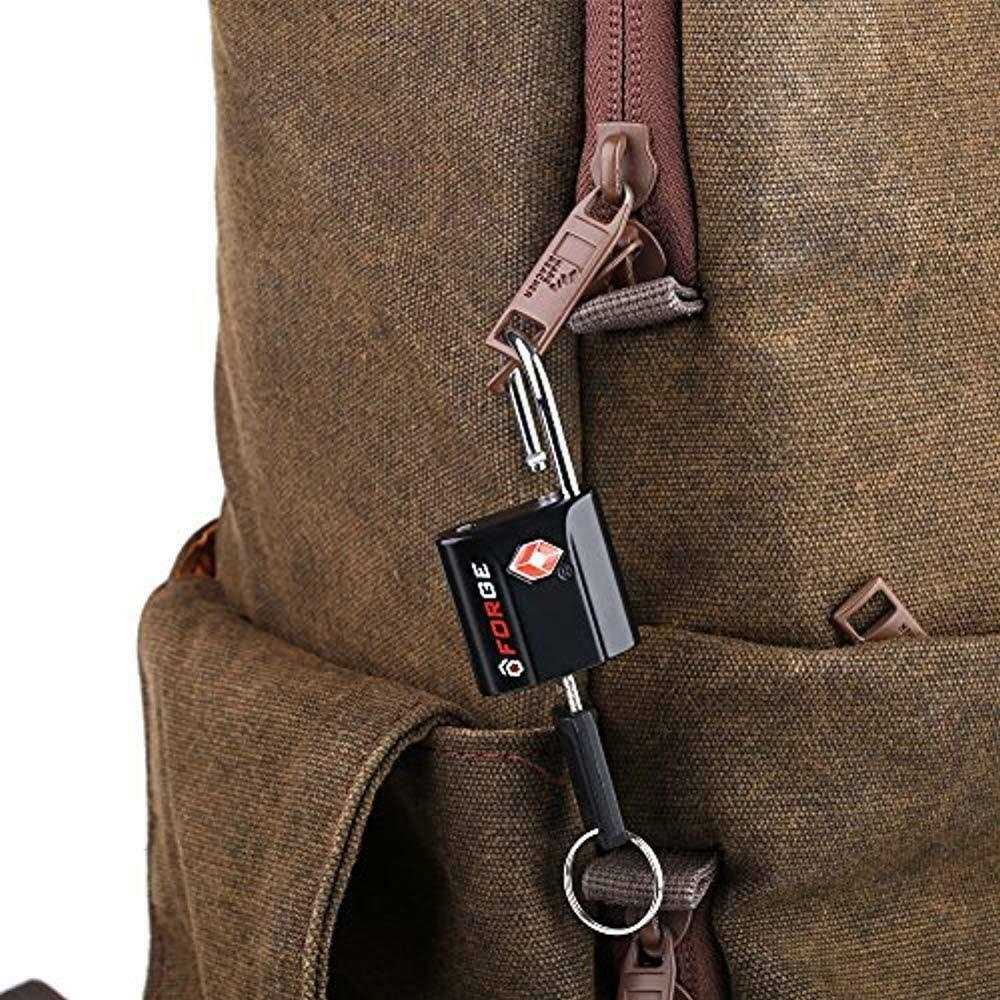 Forge Red 4 Pack TSA Approved Luggage Locks Ultra-Secure Dimple Key Travel Locks with Zinc Alloy Body - Image 3