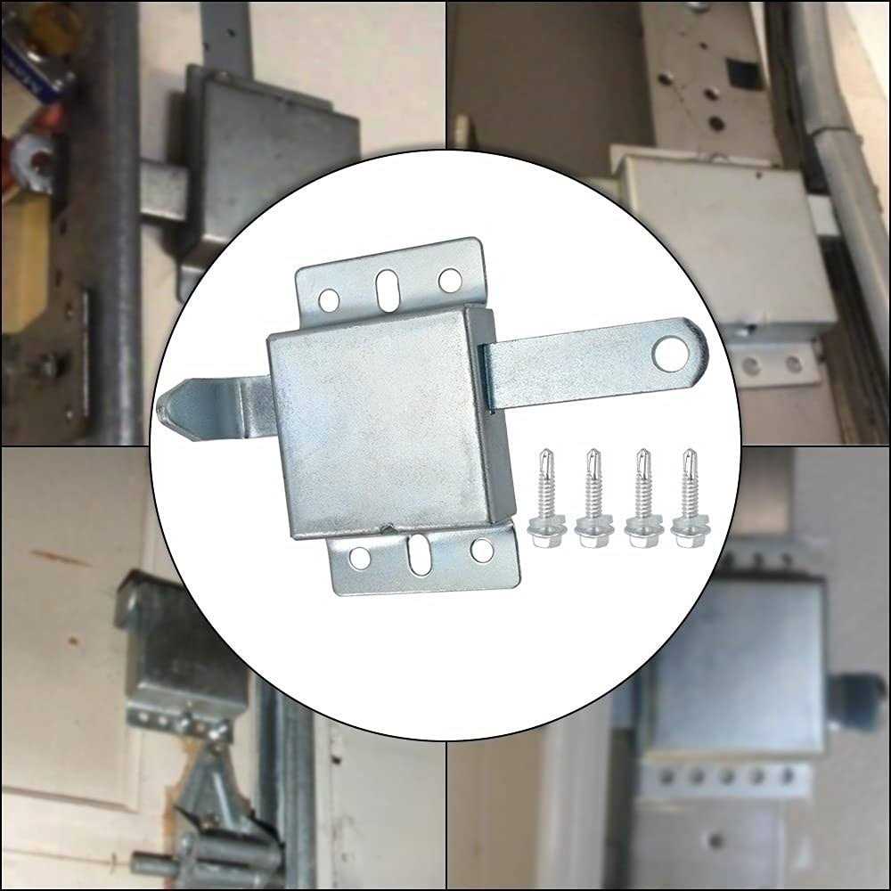 Garage Door Side Lock Inside Deadlock for Most Garage Door Galvanized Steel -2pack - Image 4