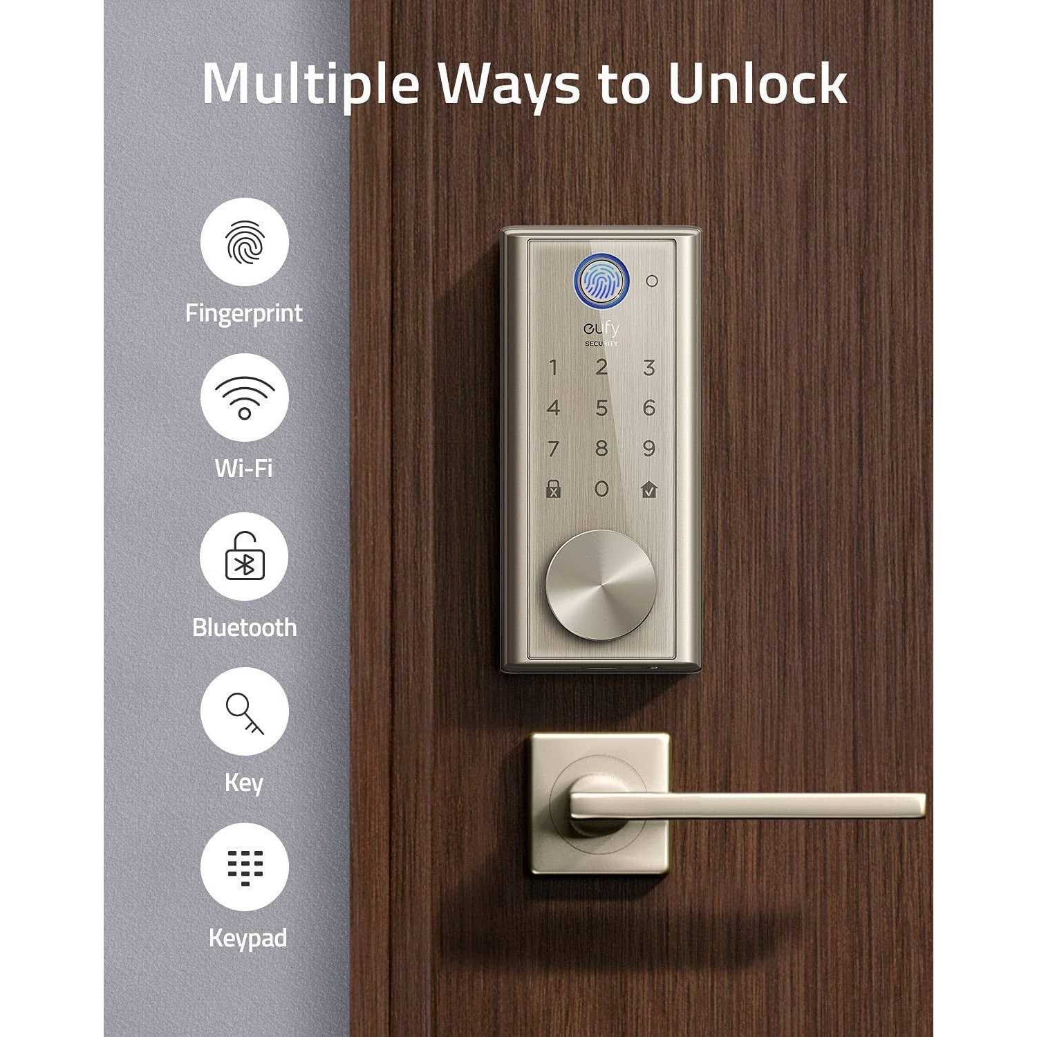 Eufy Security Smart Lock Touch & Wi-Fi Fingerprint Keyless Entry Door Lock - Image 3