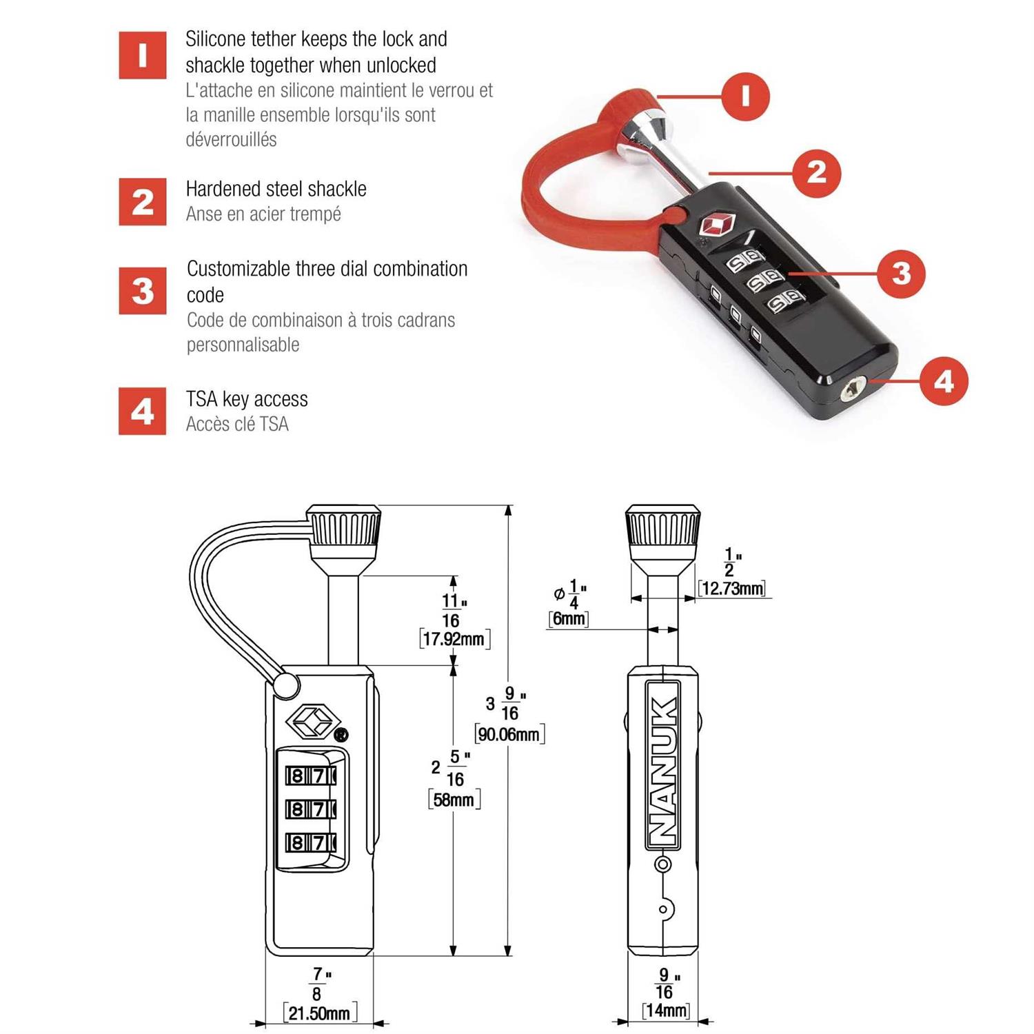 Nanuk TSA Approved Case Lock - Image 4