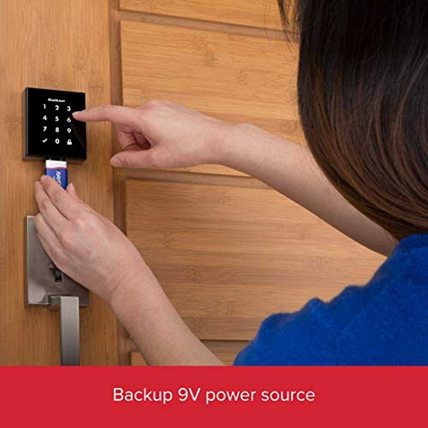 Kwikset Obsidian Keyless Z-Wave Electronic Touchscreen Deadbolt 954OBN - Image 5